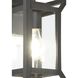 Great Outdoors Harbor View 1 Light 12.13 inch Sand Coal Outdoor Wall Mount in Clear Glass
